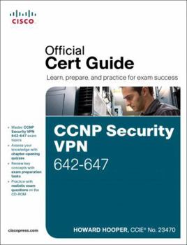 Hardcover CCNP Security VPN 642-647 Official Cert Guide Book