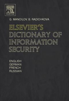 Hardcover Elsevier's Dictionary of Information Security Book