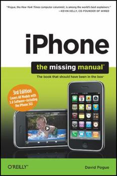 Paperback Iphone: The Missing Manual: Covers All Models with 3.0 Software-Including the iPhone 3gs Book