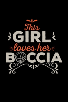 This girl loves her boccia: 6x9 Crossboccia | lined | ruled paper | notebook | notes