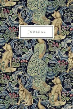 Journal: Vintage Floral Design (Wolf, Peacock, Rabbit) - Journal, Notebook, Diary (College Ruled)