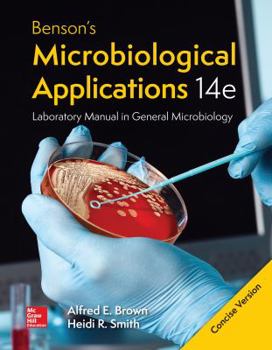 Paperback Looseleaf Benson's Microbiological Applications Laboratory Manual--Concise Version Book