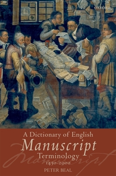 Paperback A Dictionary of English Manuscript Terminology: 1450-2000 Book