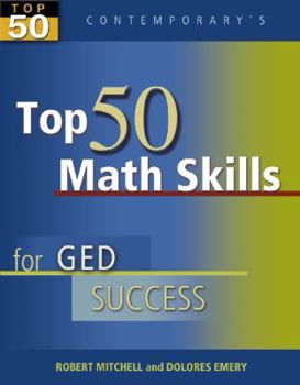 Paperback Top 50 Math Skills for GED Success, Student Text Only Book