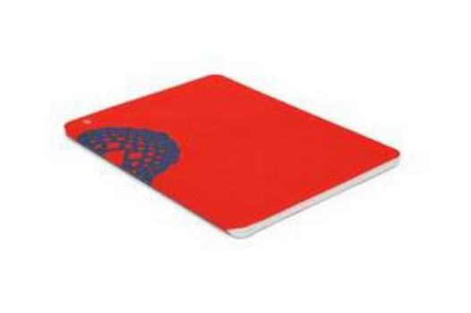 Paperback Plumb Notebooks Blue on Red Wraparound Notebook Book