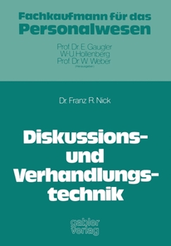 Paperback Diskussions- und Verhandlungstechnik [German] Book