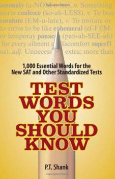 Paperback Test Words You Should Know: 1,000 Essential Words for the New SAT and Other Standardized Texts Book