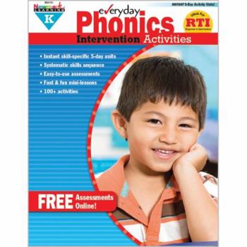 Paperback Everyday Phonics Intervention Activities Grade K Book Teacher Resource Book