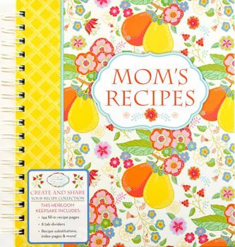 Spiral-bound Recipe Keepsake Book - Mom's Recipes Book