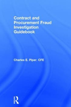 Hardcover Contract and Procurement Fraud Investigation Guidebook Book