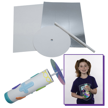 Vbs 2026 Snowball Mountain Challenge Craft Steam Kaleidoscope (Pkg of 12): Find Your Strength in God