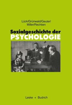 Paperback Sozialgeschichte Der Psychologie: Eine Einführung [German] Book