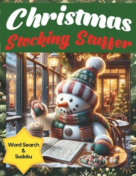 Paperback Christmas Stocking Stuffer Wordsearch & Sudoku: Large Print Fun Relaxing Christmas Word Find [Large Print] Book