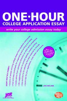 Paperback One-Hour College Application Essay: Write Your College Admission Essay Today Book