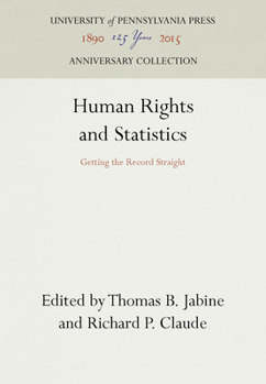 Hardcover Human Rights and Statistics Book