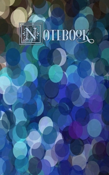 Notebook: Peacock Circles, Blues, Greens and Tans - Wide Ruled - Legal Ruled Paper, Lined Journal, Small Convenient Size