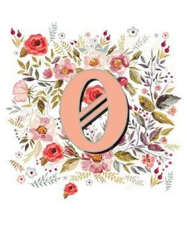 Paperback O Monogram Letter Floral Wreath Notebook Book