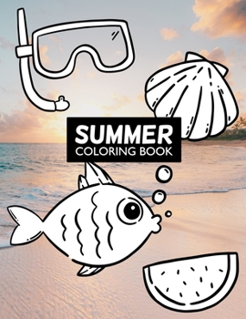 Paperback Summer Coloring Book