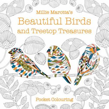Paperback Millie Marotta's Beautiful Birds and Treetop Treasures Pocket Colouring Book