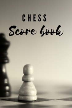 Paperback Chess Score book [Large Print] Book