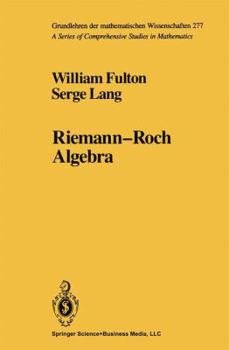 Paperback Riemann-Roch Algebra Book