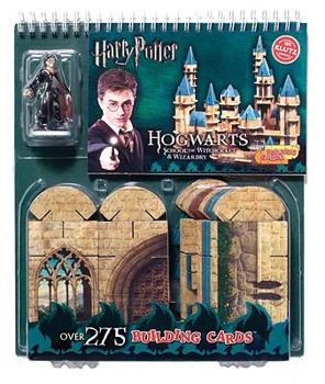 Spiral-bound Harry Potter: Hogwarts Building Cards: School of Witchcraft & Wizardry [With Harry Potter Figure, 275 Building Cards] Book
