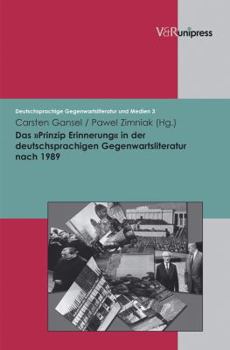 Hardcover Das Prinzip Erinnerung in Der Deutschsprachigen Gegenwartsliteratur Nach 1989 [German] Book