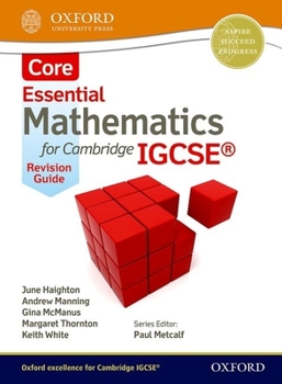 Paperback Mathematics for (Cambridge) IGCSE Core Revision Guide Book