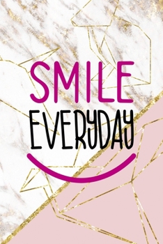 Smile Everyday: Origami Notebook Journal Composition Blank Lined Diary Notepad 120 Pages Paperback Pink Marble