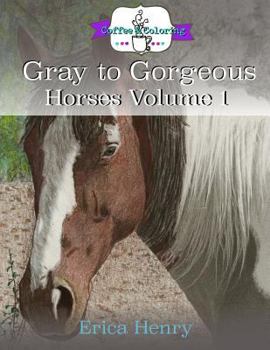 Paperback Gray to Gorgeous: Horses Volume 1: A Grayscale Coloring Book for Grown Ups Book