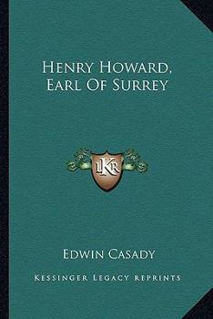 Paperback Henry Howard, Earl Of Surrey Book