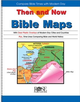 Then and Now Bible Map Insert - Ultra-thin atlas fits in the back of your Bible