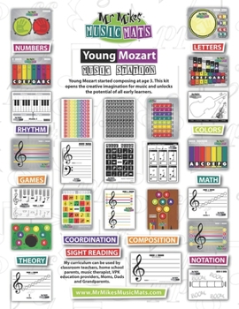 Paperback Young Mozart Music Station: MrMikesMusicMats Book