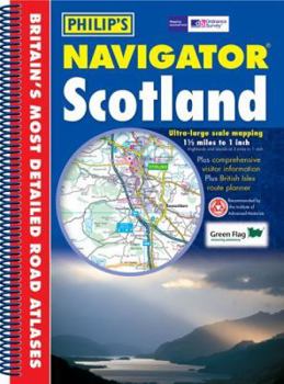 Spiral-bound Navigator Scotland (Philip's Road Atlases & Maps) Book