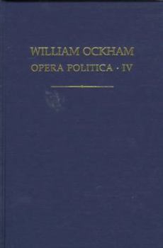 Hardcover William Ockham: Opera Politica IV Book