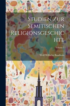 Paperback Studien Zur Semitischen Religionsgeschichte; Volume 1 [German] Book