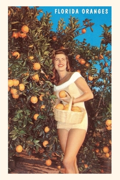 Paperback Vintage Journal Woman with Oranges, Florida Book