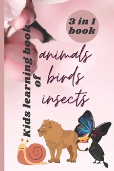 Paperback My first book of animals, birds, insect kids learning book . Book