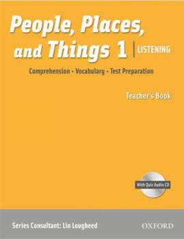 Paperback People, Places and Things: Comprehension, Vocabulary, Test Preparation [With CDROM] Book