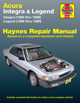 Paperback Acura Integra 1986-89 & Legend 1986-90 Book