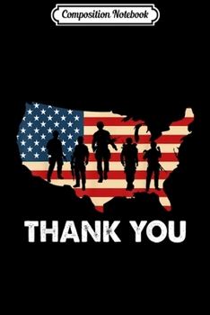 Composition Notebook: American Flag Thank You Veterans Proud Veteran Gift  Journal/Notebook Blank Lined Ruled 6x9 100 Pages