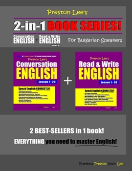 Paperback Preston Lee's 2-in-1 Book Series! Conversation English & Read & Write English Lesson 1 - 20 For Bulgarian Speakers Book