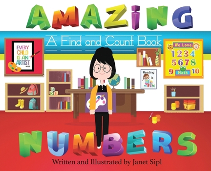 Hardcover Amazing Numbers: A Find and Count Book