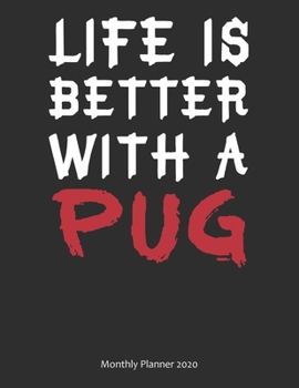 Paperback Life Is Better with a Poodle Monthly Planner 2020 : Life Is Better with a Monthly Planner 2020 Book