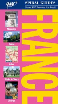 Spiral-bound AAA Spiral France Book