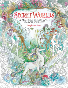 Paperback Secret Worlds: A Magical Color and Search Journey Book