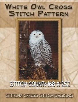 Paperback White Owl Cross Stitch Pattern Book