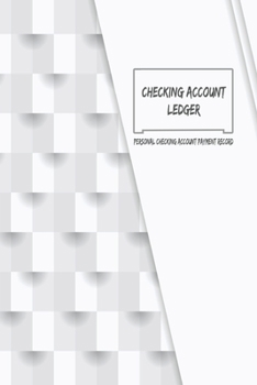 Paperback Checking Account Ledger: Personal Checking Account Payment Record - Checking Account Balance Register Book