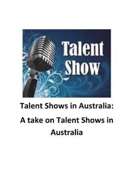 Paperback Talent Shows in Australia: A take on Talent Shows in Australia Book