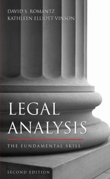 Paperback Legal Analysis: The Fundamental Skill Book